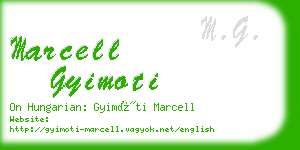 marcell gyimoti business card